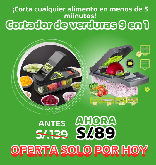 Cortador de Verduras 9 en 1
