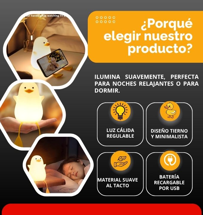 Lampara Patito de Noche